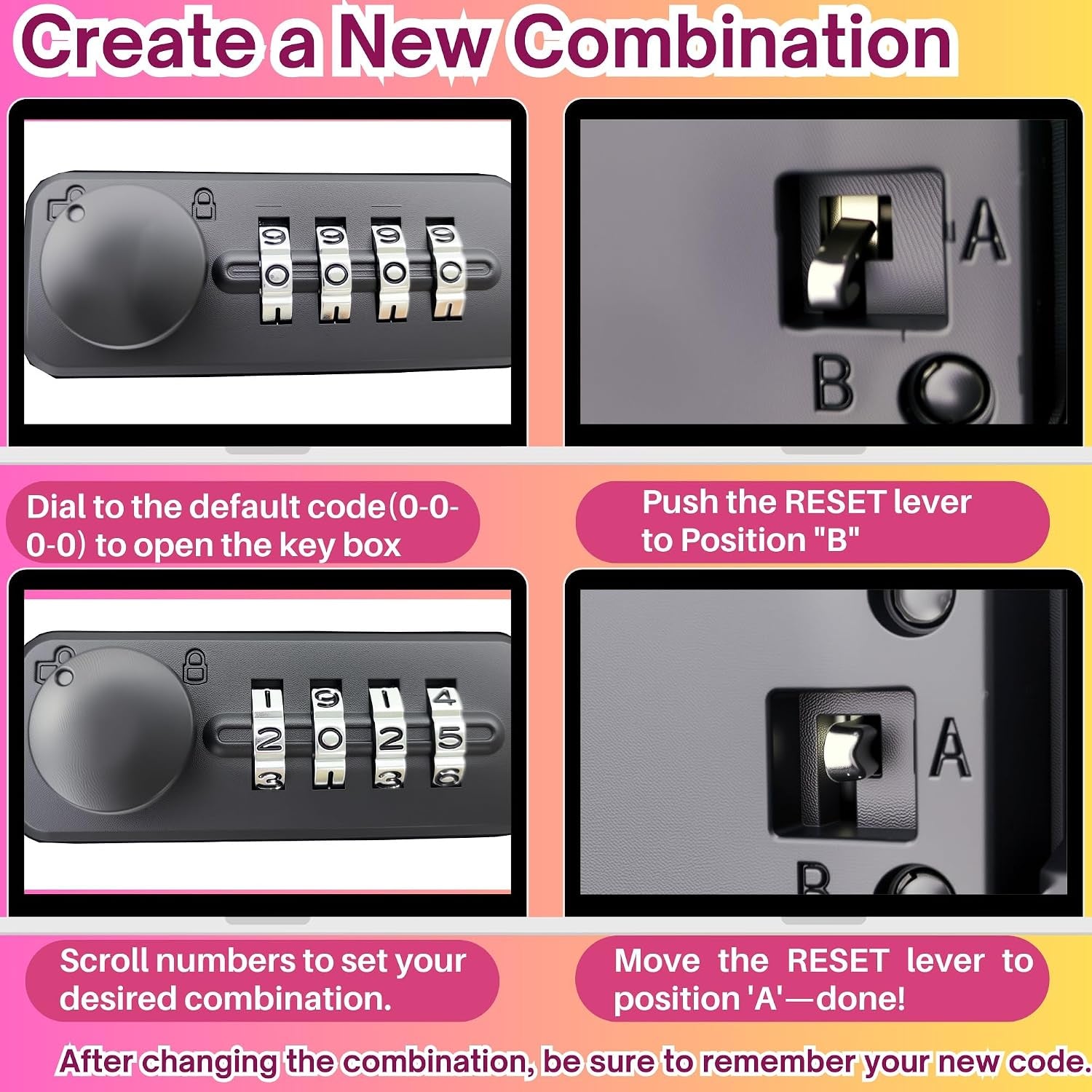 Portable Travel Safe with Combination Lock & Steel Cable