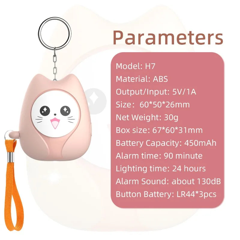 Personal Safety Alarm 130Db — Keychain Siren for Solo Travel