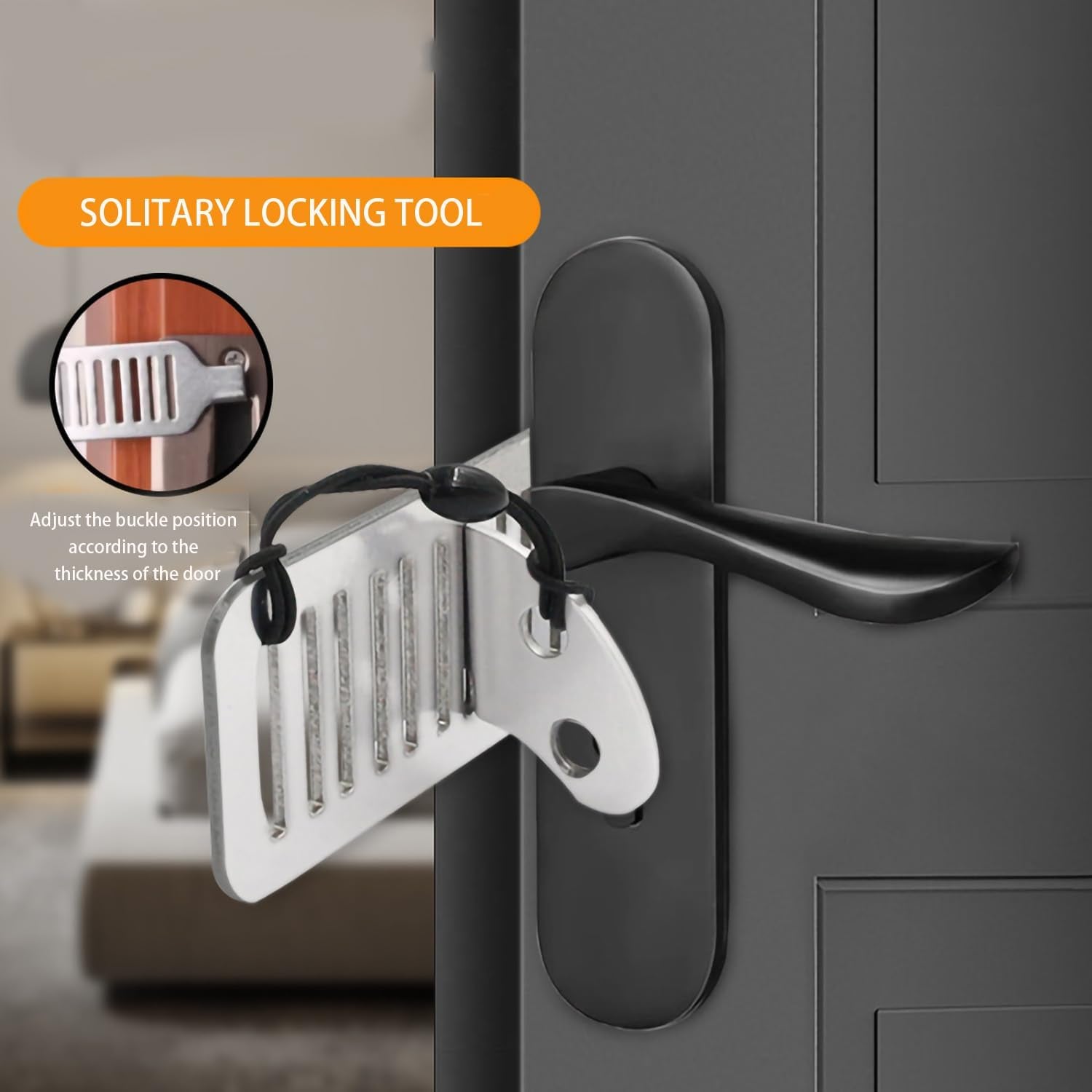 Portable Travel Door Lock (3-Pack) — Hotel & Airbnb Security