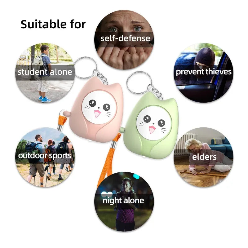 Personal Safety Alarm 130Db — Keychain Siren for Solo Travel